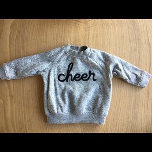 NEW Gray Crewneck Sweatshirt, 6-12 months